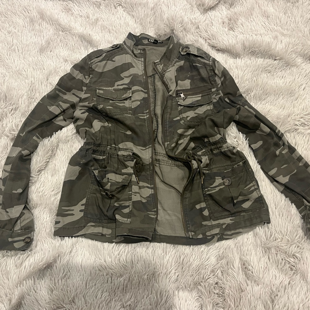 EXPRESS Camouflage Shell Jacket Size S